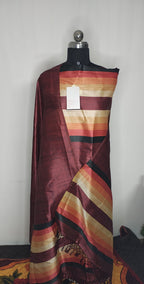 Semi tusser churidar